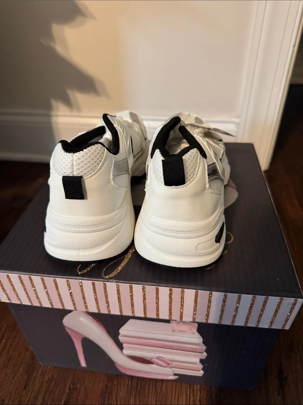 ME Makeover Essentials White and Gray Kids Sneakers